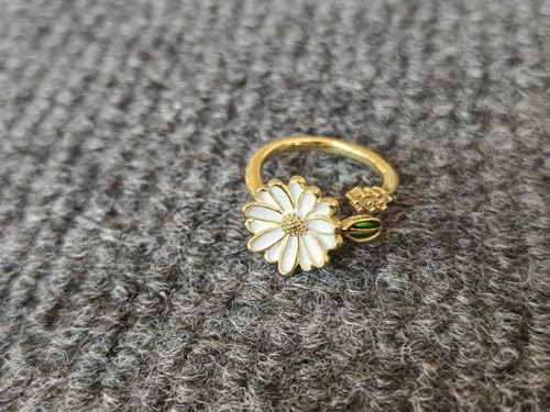 Adjustable Women's Cubic Zirconia Leaf Shaped Ring, 18K Gold-Plated Exquisite Stackable Women's Ring, A Great Gift for Her - color: P