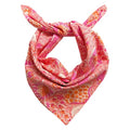 AVKA Studio 100% Cotton Bandanas for Women & Men, 2 Pack 20x20 Inch, 22x22 inch Hand Printed, Lightweight Cotton Handkerchief - color: Pink, size: 20 x 20 Inches