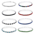 Zealmer Sparkle Multicolor Rhinestone Stackable Stretch Bracelets for Women - color: 8pcs multicolor
