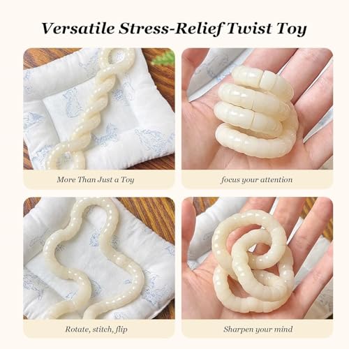 Fidget Bracelet Natural Bodhi Seeds Beaded Bracelets Zen Fidget Stretch Bracelets Alleviate Anxiety Stress Protection Healing Bodhi Jewelry Gifts for Women Men - color: B1:Fidget Bracelet