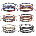 Beach Bracelet Set for Men and Women, Surfer Men Bracelet, Braided Boho Summer Bracelets Adjustable Men's Bracelet Handmade Women Bracelet String Rope Ankle Bracelets Birthday Gift - style: 18pcs boho bracelet
