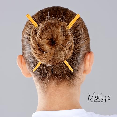 Carved Wooden Hair Sticks Set, Traditional Hair Chopsticks, 7 inches, 2 Pack, Vintage Style (Light Orange) - color: Light Orange