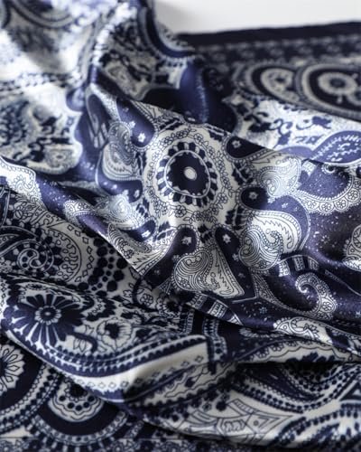 Headscarf Large Square Women Scarf 35" Fashion Scarves Silk Feeling Hairscarf - color: A112