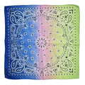 NYFASHION101 Unisex Double Sided Print Paisley Cotton Bandana Head Wrap Scarf - color: Lime Fade