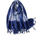 Yeieeo Boho Scarf for Women Lightweight Floral Printed Scarf Fall Winter Fashion Fringed Shawl - color: Floral 30