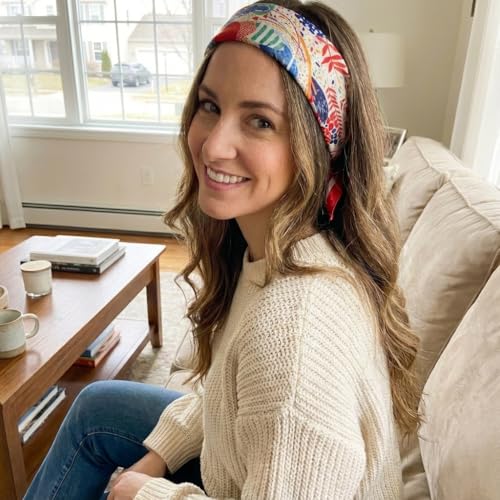 Women's Small 21 inch 100% Silk Scarf Bandana for Head Neck Hair | 100% Mulberry Silk Lightweight Designs Gift-Ready Packaging For Hair Fashion 21"x21" Printed - color: 304multicolor