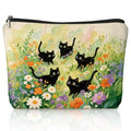 Cat Small Makeup Bag for Cat Lover Gift, Cute Kitty Cosmetic Zipper Travel Toiletry Bag for Daughters, Friends, Cats Girl & Women. Ideal Gifts For Travel, Birthdays, Graduation & Christmas - color: 02-Cat(06)