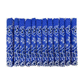 Bandanas Gift Set 12 Pack Soft Thin Handfeel Cotton Bandanna Scarf for men - color: Royal Blue