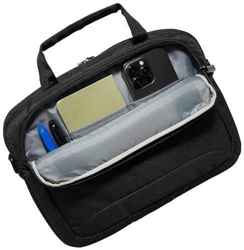 Amazon Basics 11.6 inch Laptop Bag with Shoulder Strap and Handle, Briefcase with Large Capacity Compartments for Tablets and Accessories, Black, 12-Pack - size: 11.6 Inch (Pack of 12), style: 1-pack