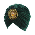 Decou Twist Pleated Hair Wrap Stretch Turban 0545 - color: Green