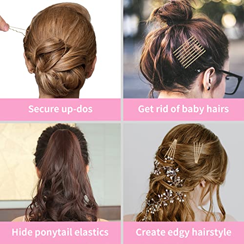 Vaincre Blonde Bobby Pin for Buns, 150 Count Hair Pins Bulk with Storage Case, Pain-Free Hair Clips for Women and Girls (Blonde, 2 inch) - color: Blonde