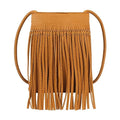 Hoce Women’s Leather Fringe Messenger Bag Large Hobo Crossbody Tassel Shoulder Bags, Gift for Mom Wife Girlfriend - color: 07785brown