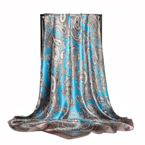 Headscarf Large Square Women Scarf 35" Fashion Scarves Silk Feeling Hairscarf - color: A110