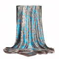 Headscarf Large Square Women Scarf 35" Fashion Scarves Silk Feeling Hairscarf - color: A110