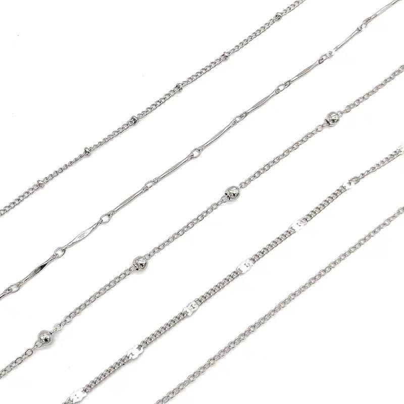 5-Pack Layered Anklet Set for Women, Simple Minimalist Adjustable Anklets, Boho Beach Foot Chain Jewelry, Silver & Gold Tone, Fashion Everyday Accessories, Summer Gifts