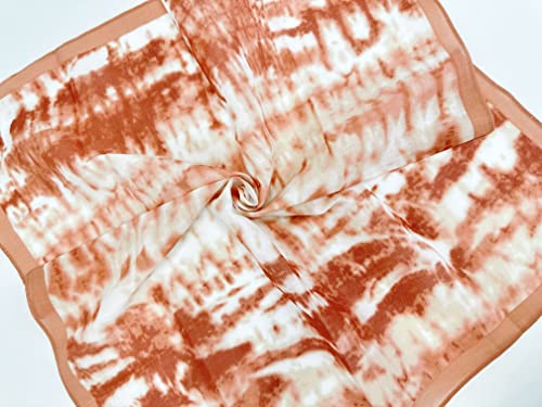 Single Pack Bandanas 60s Premium Cotton Soft Thin Handfeel Large Handkerchief for Men and Women - color: 1 Pack-tie Dye