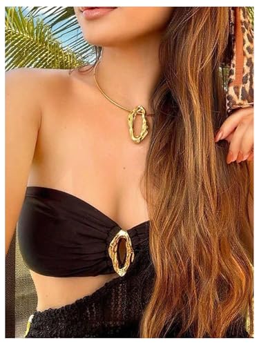 RoseSeek Women's Cheetah Print Silk Head Scarf Leopard Satin Rave Hair Scarf Headband Square Scarves - color: Brown