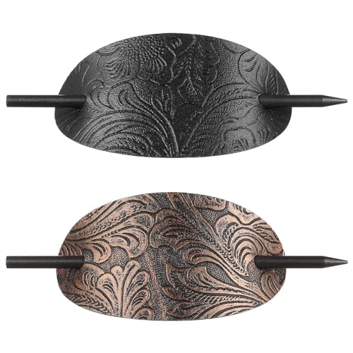 Mobestech Hairpin Head Pieces for Women - Hair Clips, Bun Hair Pieces, Ponytail Holders, Leather Barrettes & Hair Sticks