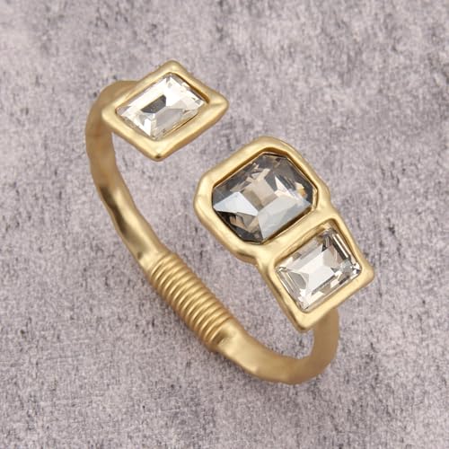 Chunky Gold Bracelet Trendy Gold Cuff Bracelets for Women Statement Silver Arm Cuffs Bangles Arm Punk Jewelry Accessories - style: Chunky Bangle