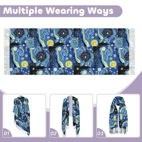 Scarfs for Women Fall Winter Scarves Shawls and Wraps for Evening Dresses - color: Design15