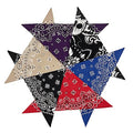 6 Pack 12 Pack Bandanas 2 Sides Printed 22inch Unisex Cowboy Kerchiefs - color: Assorted 4-6 Pack