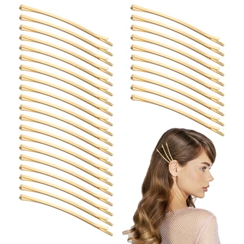 Tyqour 30pcs Jumbo Bobby Pins 3.35 Inch Long Bobby Pins for Thick Updo Hair, Metal Hair Clips Hairpins Hair Accessories for Women, Gold Long Hair Pins Hair Clips Hairpins Hair Accessories - color: Gold
