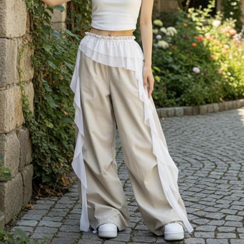 Women Y2K Lace Fringe Hip Scarf Boho Triangle Tassel Waist Cover Up Skirt Wrap Sheer Tie Belt Aesthetic Streetwear - color: B White