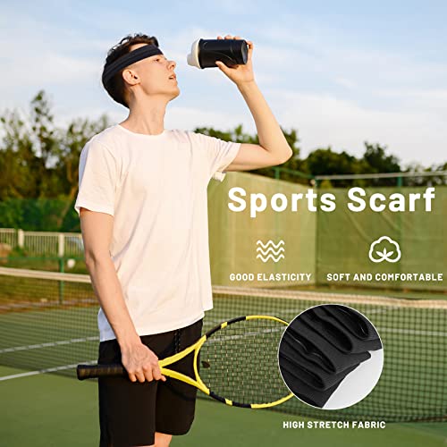 Workout Headbands Non Slip Headband Sport Headbands Sweatbands Elastic Sport Hair Bands for Sports Travel Indoor Fitness Gym - color: solid3