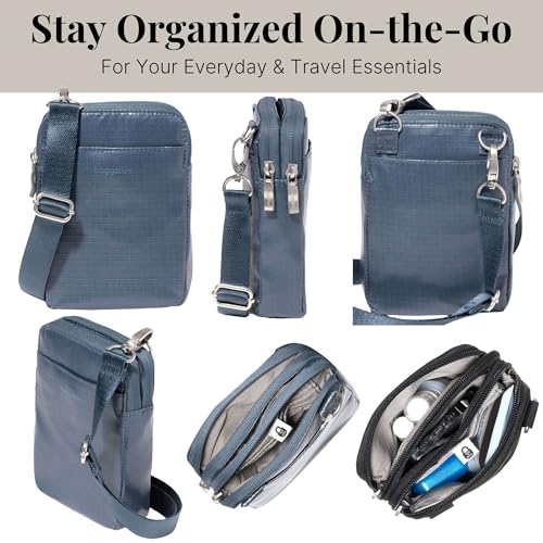 Baggallini Women's Modern Take Two Rfid Crossbody - color: Mist Gloss Ripstop