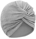 XYIYI Chemo Headwear Turban for Women, Cancer Patients Head Wrap Cover Hat for Hair Loss - color: Light Gray