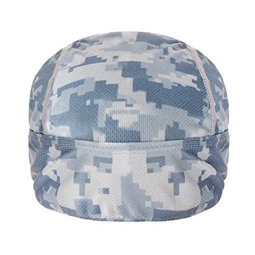 PURFUN Men Women Breathable Cycling Bandana Headscarf Adjustable Sweat Wicking Quick Dry Mesh Head Scarf Wrap Liner Skull Cap - color: Light Blue