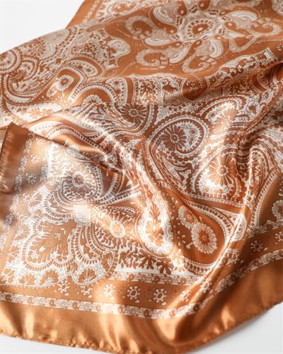 Headscarf Large Square Women Scarf 35" Fashion Scarves Silk Feeling Hairscarf - color: A111