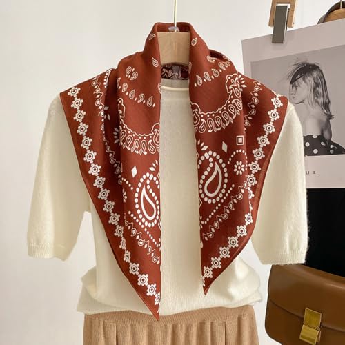 K-Elewon Women Medium Square Scarf Head Scarf Neck Scarf Hair Scarf Head Sleeping Wraps Bandana Scarfs for Women - color: V07