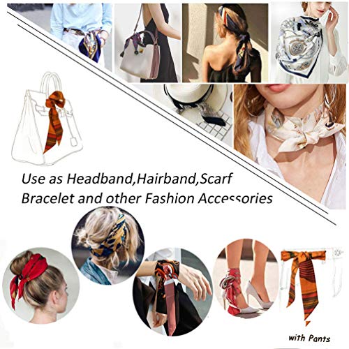 kcctoo 2/6/10Pack Scarf Bags for Women Handbag Scarfs Band Hair Neck Scarves Fashion Gifts - color: Colorful - 6pcs