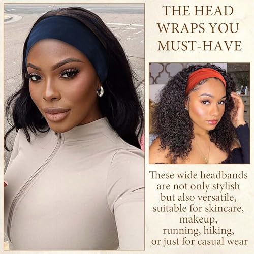 Turban Headbands For Women’s Hair Wraps Wide Headbands Knotted Criss Cross Bandana Head Bands Stretchable Hair Scarf Turban Bands Workout Cute Hairband Fashion Accessories Non Slip 4 Pack - color: Style 115