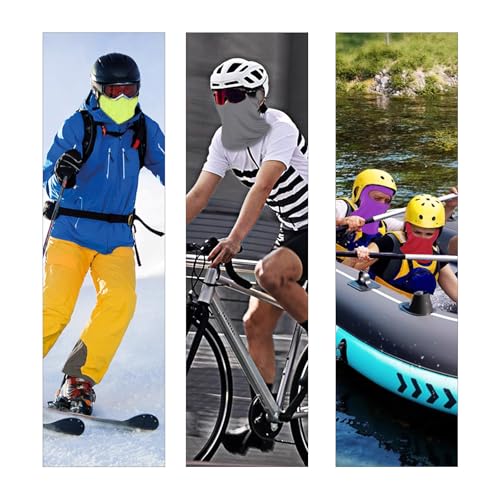Xeoxarel 6 Pack Balaclava Ski Mask for Men/Women, Full Face Cover - color: 6 Pack Shiesty Mask - Purple