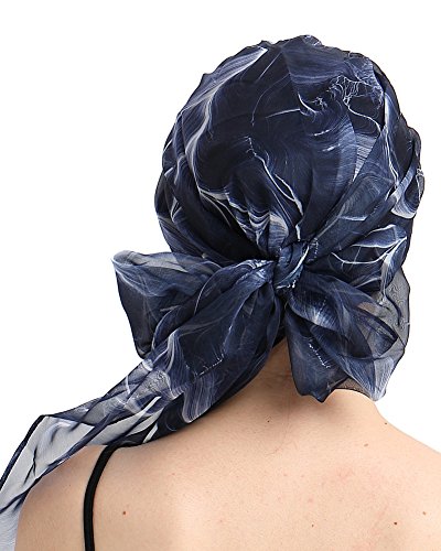 Chemo Headwear Turbans for Women Long Hair Head Scarf Headwraps Cancer Hats - color: Flying Leather