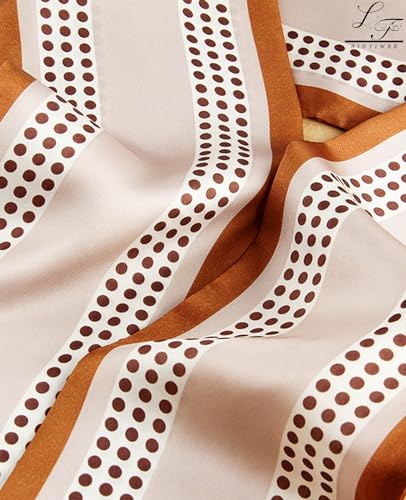 Hioyiwse Head Scarf Hair Neck Scarves For Women Purse Bag Scarfs For Handbags Silky Long Thin Satin Headscarf Fashion - color: B23-plain Dot