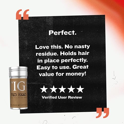 Bed Head by TIGI Hair Wax Stick – Professional Hair Styling Wax for High-Definition Texture & All-Day, Humidity-Resistant Hold, 2.57 oz - size: 2.57 Ounce (Pack of 1)