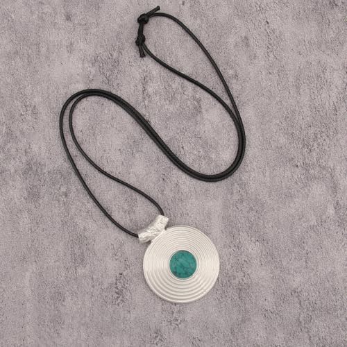 Chunky Necklace for Women Boho Pendant Necklace Statement Western Choker Necklaces for Women Vintage Bohemian Jewelry - style: Large Pendant Necklace