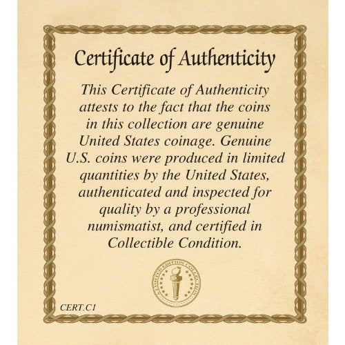 American Coin Treasures Indian Head Penny Coin Necklace Arrowhead Cable Chain | Indian Cent Over 100 Years Old | 22 Inch Long 3 Inch Extender With Lobster Claw Clasp | Certificate of Authenticity