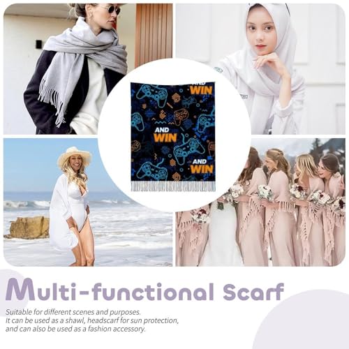 Scarfs for Women Fall Winter Scarves Shawls and Wraps for Evening Dresses - color: Design20