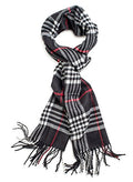 VERONZ Super Soft Classic Cashmere Feel Winter Scarf - color: Black Plaid
