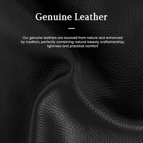 befen Vintage Genuine Leather Satchel Tote Bag for Women, Top Handle Handbags Leather Purse, Large Shoulder Crossbody Bags - color: Black-a