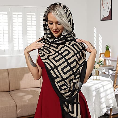 FINIZO Women's Fashion Scarves, Pashmina Wrap for All Season, Everyday Wear for Ladies, Solid Color Bridesmaid Gifts - color: 01