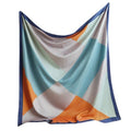 Women's Square Silk Like Head Scarf Large 35 inch Silk Feeling Hair Wrapping Satin Scarves for Sleeping Bandanas - color: A009 Twill Blue