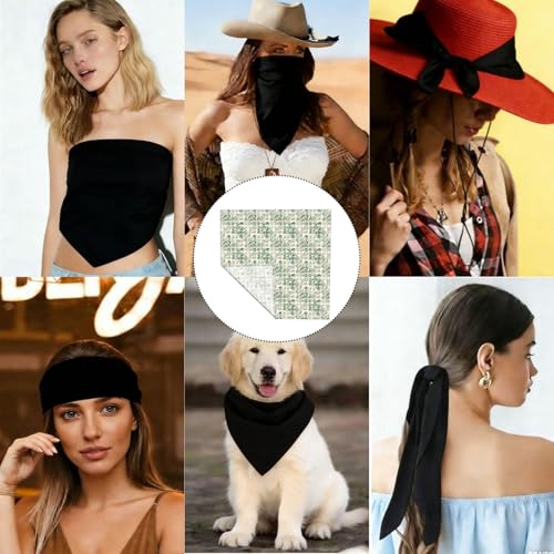 Head Scarf Hair Neck Scarves for Women Fashion Silk Satin Purse Bag Scarfs Handbags Bandana Neckerchief - color: Bohemian Green Floral