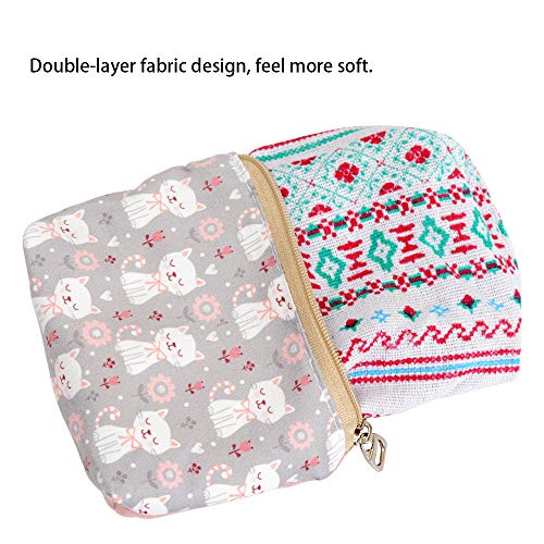 Women and Girls Cute Fashion Coin Purse Wallet Bag Change Pouch Key Holder - color: Cute Cat Pattern
