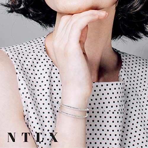 NTLX Crystal Bracelet for Women – Rhinestone Bangle Bracelet – Silver & Gold Plated - Flexible & Adjustable – Two Row - Bridal, Wedding, Prom, Party, Pageant, Evening, Casual, Bracelet - with Gift Box - color: Silver
