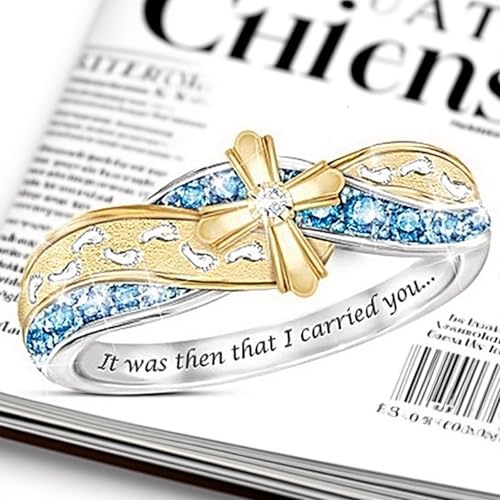 Cross Ring for Women Gold and Silver Cross Ring Rhinestone Boho Statement Fashion Jewelry Rings Anniversary Birthday Gifts for Women